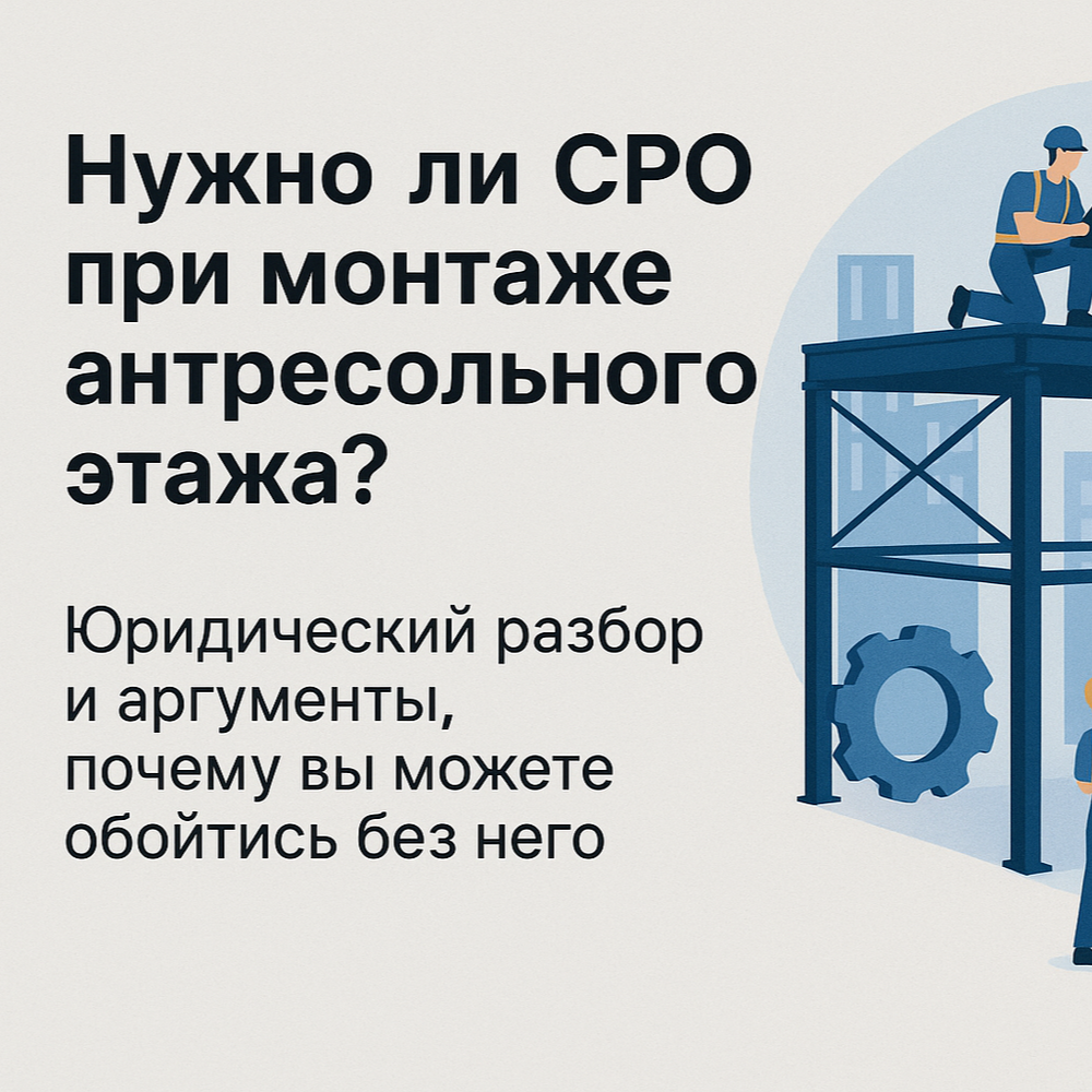 Нужно ли сро при монтаже антресольного этажа?